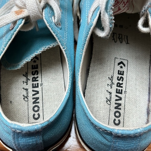 Blue low top Converse chuck Taylor tie sneakers women’s 6 - Picture 8 of 10